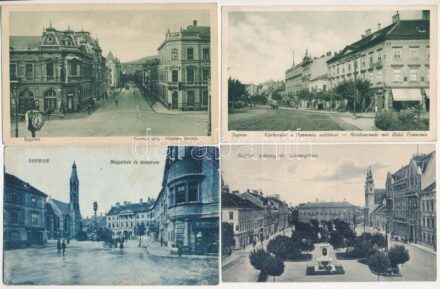 Sopron - 4 db régi képeslap / 4 pre-1945 postcards
