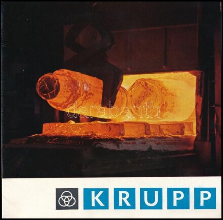 cca 1970 Krupp Művek prospektusa, benne fekete-fehér és színes fotókkal, magyar nyelven, 8 sztl. lev.