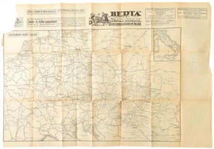 cca 1930 magyar vasutak hálózata 70x60 cm