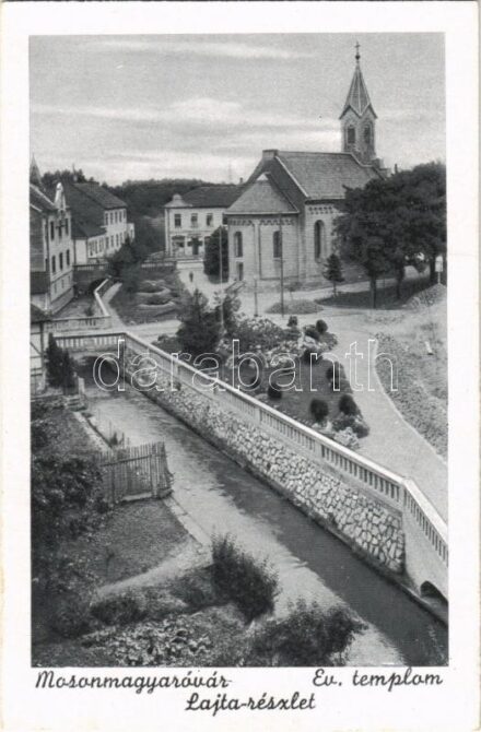 Magyaróvár, Mosonmagyaróvár; Evangélikus templom, Lajta részlet