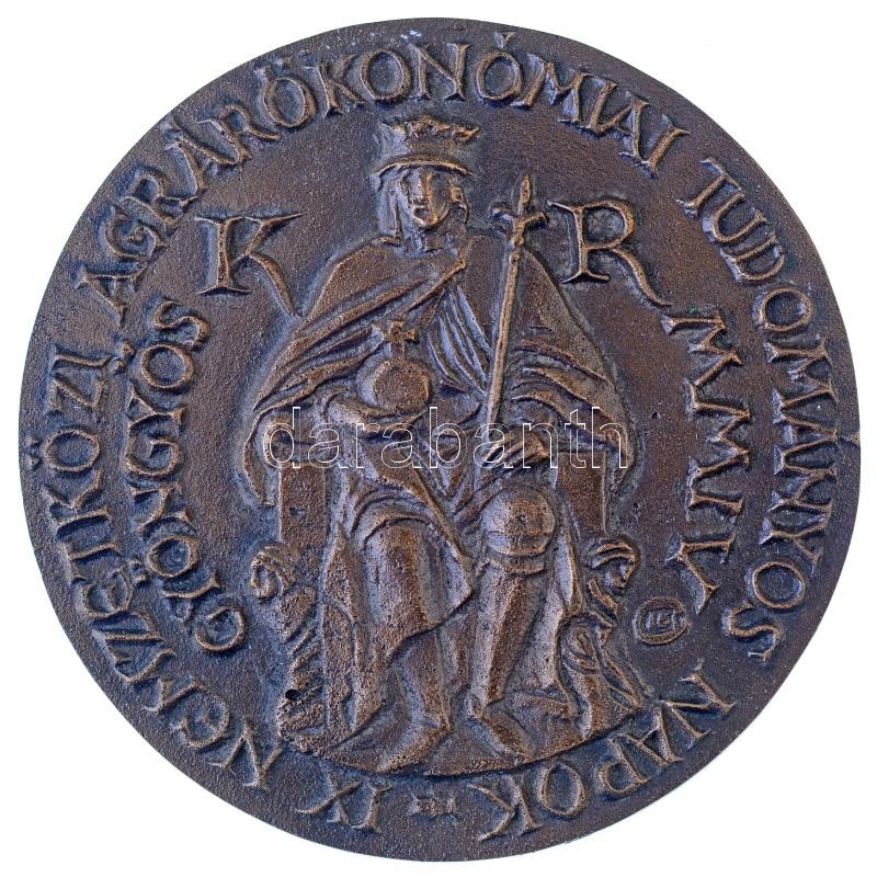 2004. 'IX. Agrárökonómiai Tudományos Napok - Gyöngyös MMIV' egyoldalas öntött Br plakett (84mm) T:2