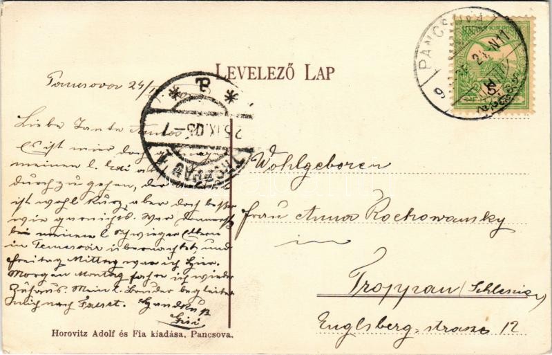 1905 Pancsova, Pancevo; Weisz szálloda, Parcset üzlete / hotel, shop - Image 2