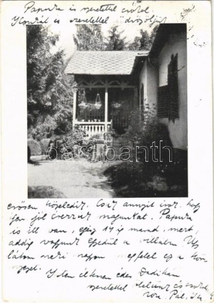 1943 Balatonaliga (Balatonvilágos), Szász villa (EK)