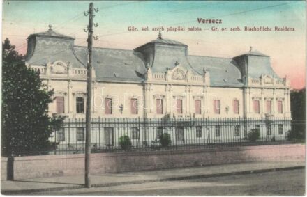 1912 Versec, Vrsac; Görögkeleti szerb püspöki palota / Greek Orthodox Serbian bishop's palace