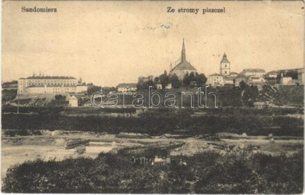 1914 Sandomierz, Ze stromy piszczel (EK) + 'K.U.K. ETAPPENPOSTAMT 128'