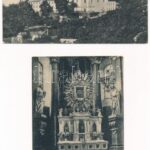 Máriaradna, Radna (Lippa, Lipova); Kegytemplom, belső / church, interior - 2 db régi képeslap / 2 pre-1945 postcards