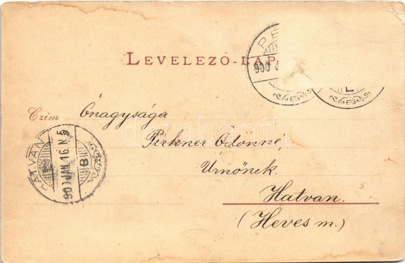 1900 Pécs, Székesegyház. Schönwald Imre kiadása (fl) - Image 2