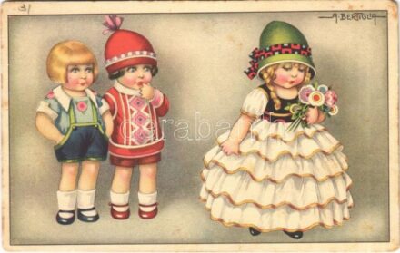 Italian children art postcard. C.C.M. 2607. s: A. Bertiglia (EM)
