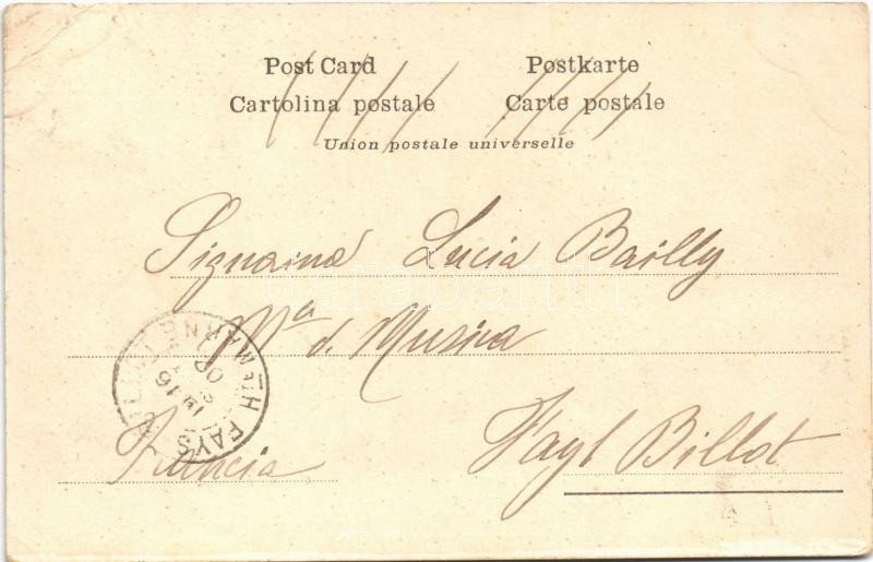 1902 Fanteria. Cucine al Campo / Italian military, infantry, field kitchen at the camp. TCV card (EB) - Image 2