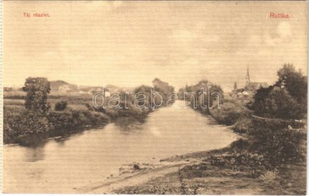 Ruttka, Vrútky; táj, folyó. Felvidéki Magyarság nyomda, Gerő Henrik kiadása / river