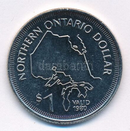 Kanada / Ontario 1980. 1$ Ni zseton T:1- Canada / Ontario 1980. 1 Dollar Ni token C:AU