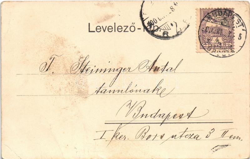 1900 Mindennapi kenyerünket add meg nekünk ma... Neuber Rafael Mű-Kiadása 'Imánk' S. 37. litho s: Döcker jun. (EB) - Image 2