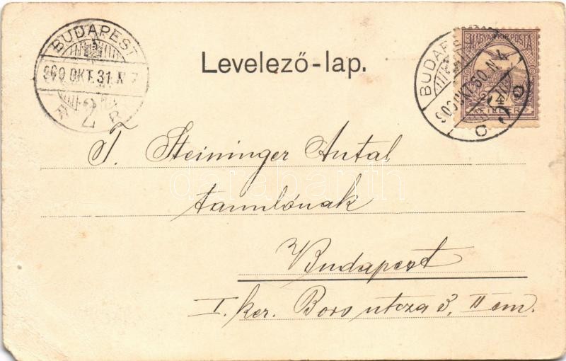 1900 De szabadíts meg a Gonosztól. Neuber Rafael Mű-Kiadása 'Imánk' S. 37. litho s: Döcker jun. (EM) - Image 2