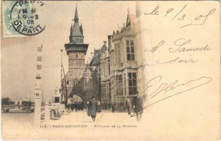 1905 Exposition Universelle 1900. Pavillon de la Hongrie / Magyar pavilon a párizsi Világkiállításon / Hungarian pavilion at the International Expo. Hungarica (EB)