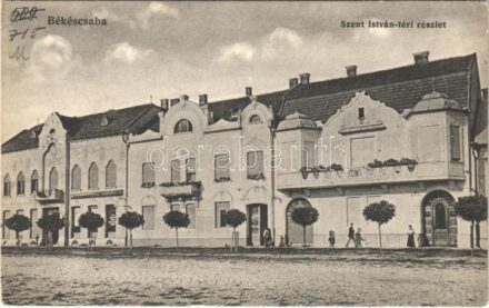 Békéscsaba, Szent István téri részlet, takarékpénztár