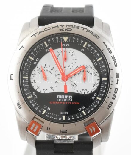 Momo design Chono Bull Head chronometer kvarc karóra, kaucsuk szíjjal d: 40 mm