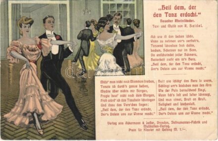 'Heil dem, der den Tanz erdacht' Neuester Rheinländer. Text und Musik von R. Seidel (EK)