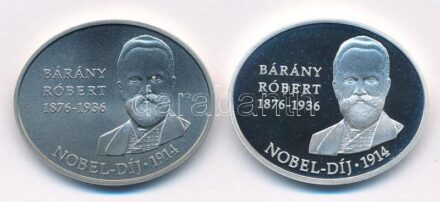 2014. 2000Ft Cu-Ni + 5000Ft Ag 'Bárány Róbert Nobel-díj 1914' tanúsítvánnyal, az MNB színes tájékoztatójával T:BU,PP