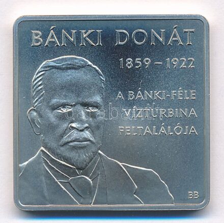 2009. 1000Ft Cu-Ni 'Bánki Donát, a Bánki-féle vízturbina feltalálója' kapszulában, az MNB színes tájékoztatójával T:BU Adamo EM221