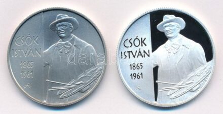 2015. 2000Ft Cu-Ni + 10.000Ft Ag 'Csók István 1865-1961' kapszulában, tanúsítvánnyal, az MNB színes tájékoztatójával T:PP,BU