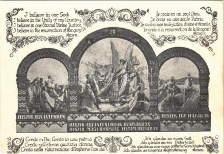 Hiszekegy. Kiadja a Magyar Nemzeti Szövetség / Hungarian irredenta propaganda, credo