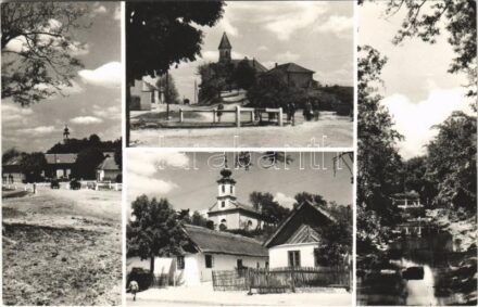 Tabajd, látkép, templom. Képzőművészeti Alap Kiadóvállalat