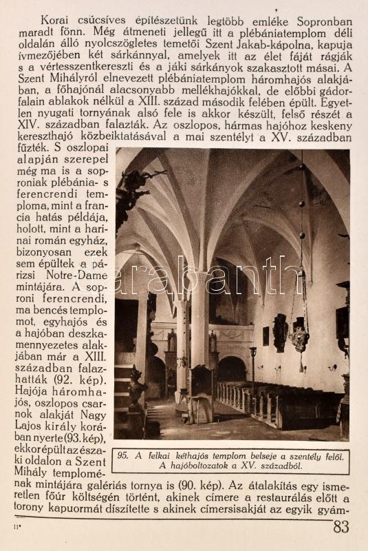 Divald Kornél: Magyarország művészeti emlékei. Bp., 1927, Kir. M. Egyetemi Nyomda. Kiadói félvászon és zsinórfűzött kötéssel. Jó állapotban - Image 3