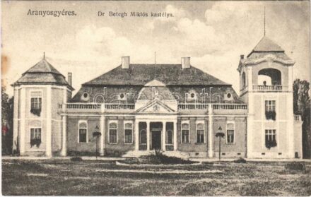 Aranyosgyéres, Campia Turzii; Dr. Betegh Miklós kastélya. Szabó Gála kiadása / castle (ragasztónyom / glue mark)