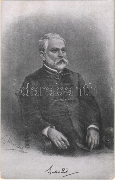 Gyulai Pál magyar irodalomtörténész, költő, író, egyetemi tanár, műkritikus, 1879-től 1899-ig Kisfaludy Társaság 4. elnöke, a Magyar Tudományos Akadémia tiszteleti tagja, a magyar főrendiház tagja és jegyzője s: R. Hirsch Nelly