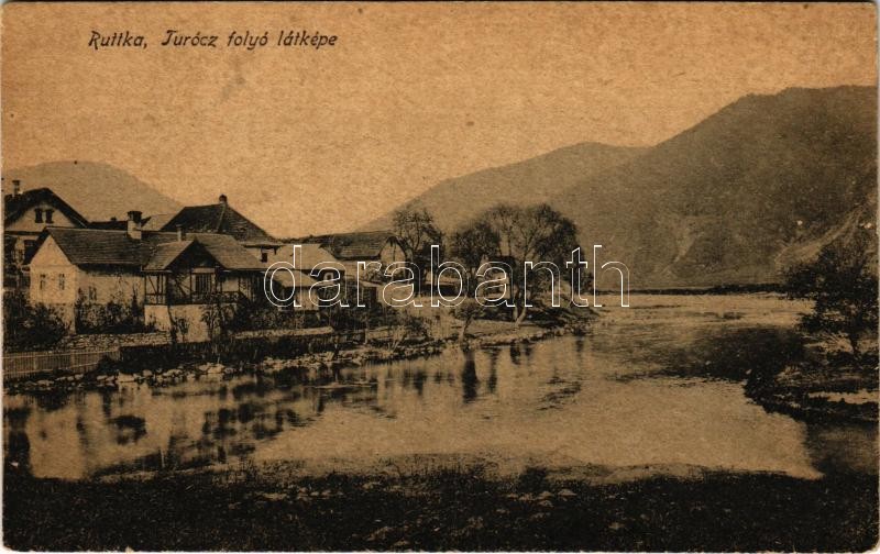 Ruttka, Vrútky; Turóc folyó látképe. Vasúti levelezőlapárusítás 31. sz. 1913. / Turiec riverside (EK)