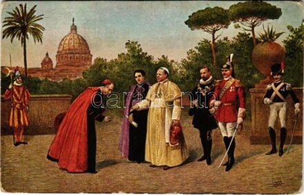 S. S. Pio XI e la sua Corte nei Giardini Vaticani / Pope Pius XI and his Court in the Vatican Gardens (EK)