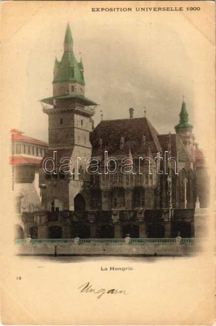 1900 Paris, Exposition Universelle, Pavillon de la Hongrie / Magyar pavilon a párizsi Világkiállításon / Hungarian pavilion at the International Expo. Hungarika / Hungarica (EK)
