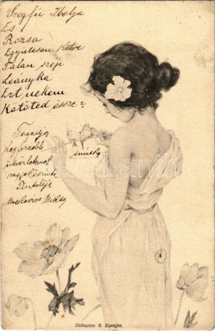 1902 Lady. Cattarino S. (Eperjes) M. M. Vienne (EK)