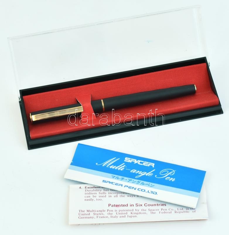 Spacer többélű töltőtoll eredeti dobozában, leírással, három patronnal