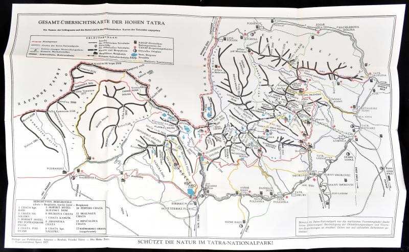 Vladimír Adamex-Radek Roubal: Hohe Tatra. Touristenführer. Bratislava/Pozsony, 1978., Sport. Német nyelven. Térkép-melléklettel. Kiadói kartonált papírkötés. - Image 3