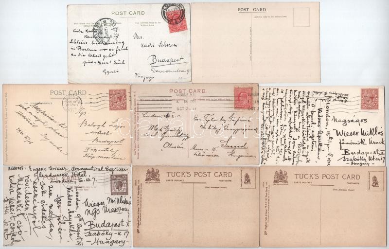 London - 58 db RÉGI képeslap légi felvételekkel is / 58 pre-1945 postcards with aerial views - Image 2