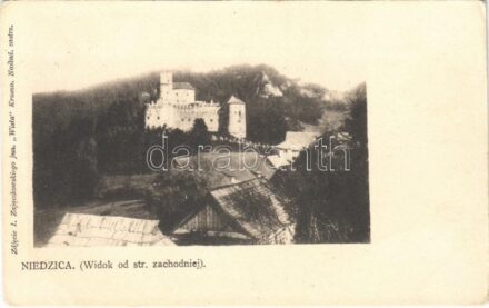 Nedec, Niedzica (mai Lengyelország, Magas-Tátra); Widok od str. zachodniej / vár / castle (EK)
