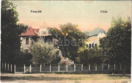 1906 Fonyód, villák. Balatoni Szövetség kiadása (EB)