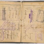1922 Munkakönyv 1 kor 80 fill okmánybélyeggel, széteső állapotban - Image 2