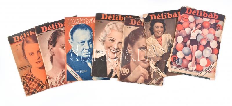 cca 1937-1940 7 db Délibáb újság, vegyes állapotban