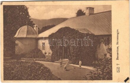 1923 Berzevice, Brezovica (Sáros megye); Berzeviczky kastély. Szalay-Berzeviczy László levele a hátoldalon / castle. Owner's letter on the backside (EK)