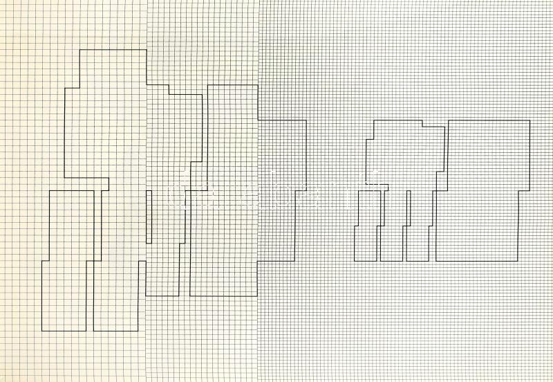 Kovács Attila (1938-2017): Koordináta geometria 1973/75-, szitanyomat, papír, számozott: 91/100, 60x80cm, jelzett a hátoldalán. Üvegezett fa keretben. / screenprint on paper, signed, numbered, framed