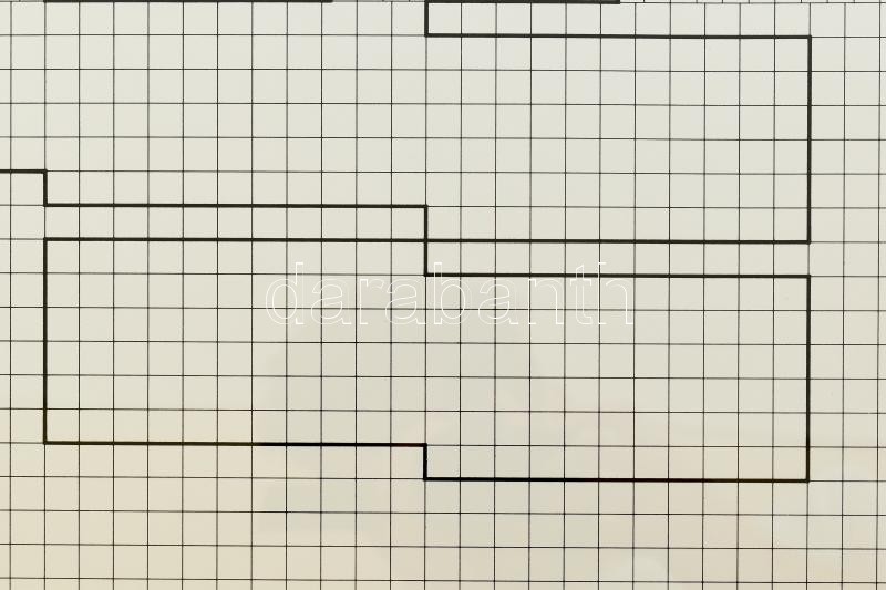 Kovács Attila (1938-2017): Koordináta geometria 1973/75-, szitanyomat, papír, számozott: 91/100, 60x80cm, jelzett a hátoldalán. Üvegezett fa keretben. / screenprint on paper, signed, numbered, framed - Image 3