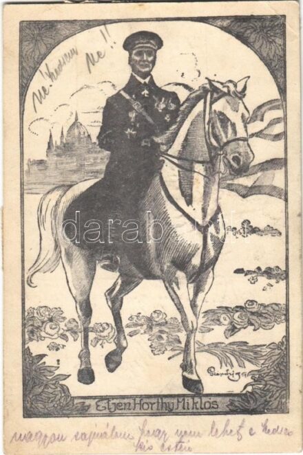1920 Éljen Horthy Miklós! Heller K. és Társa kiadása s: Szép Lajos (EK)
