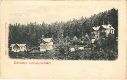Stószfürdő, Stoósz-fürdő, Kúpele Stós; nyaralók. Wlaszlovits Gusztáv 1056. / villas
