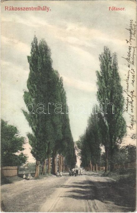 1909 Budapest XVI. Rákosszentmihály, Főfasor (EK)