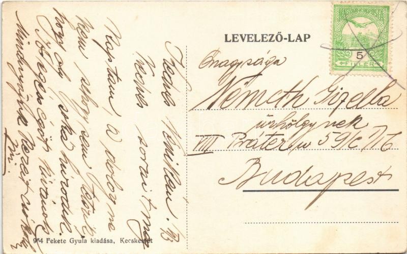 Kecskemét, Rákóczi út, Úri kaszinó, Városi bérpalota (Cifrapalota, szecessziós stílusú ház), Kovács Jenő üzlete. Fekete Gyula kiadása / Art Nouveau style palace - Image 2