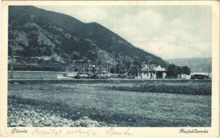 1928 Dömös, Hajóállomás, gőzhajó (EK)