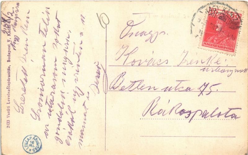 1918 Nagykanizsa, Fő út, Miltényi Sándor, Weiss és Ledofsky üzlete. Vasúti levelezőlapárusítás 2433. (EK) - Image 2