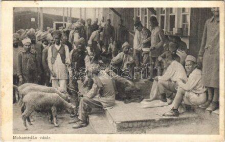 Mohamedán vásár. Az Érdekes Újság kiadása / WWI Austro-Hungarian K.u.K. military, Muslim market scene (fl)